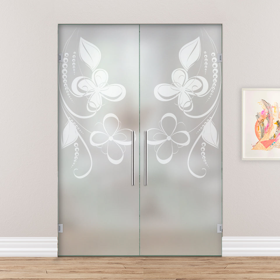Puerta De Cristal Giratoria Doble PVB2-2165