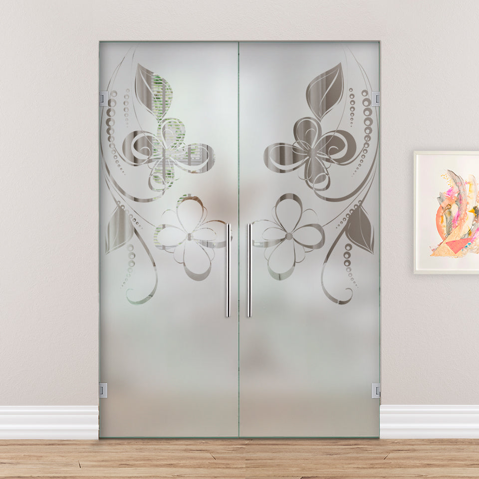 Puerta De Cristal Giratoria Doble PVB2-2165