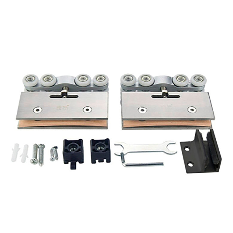 Puerta Corrediza De Vidrio Sin Marco Para Closet de 4 Hojas CBF-0076