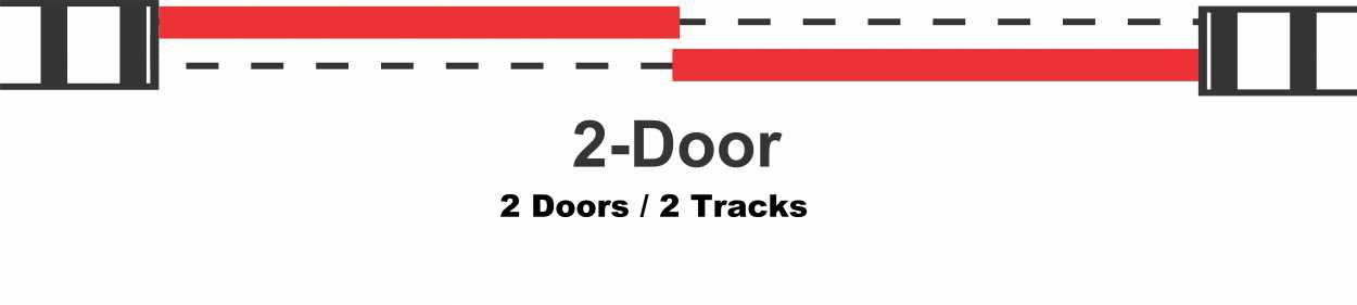 Puerta De Armario De 2 Hojas Con Espejo y Anulación BMSC-1176
