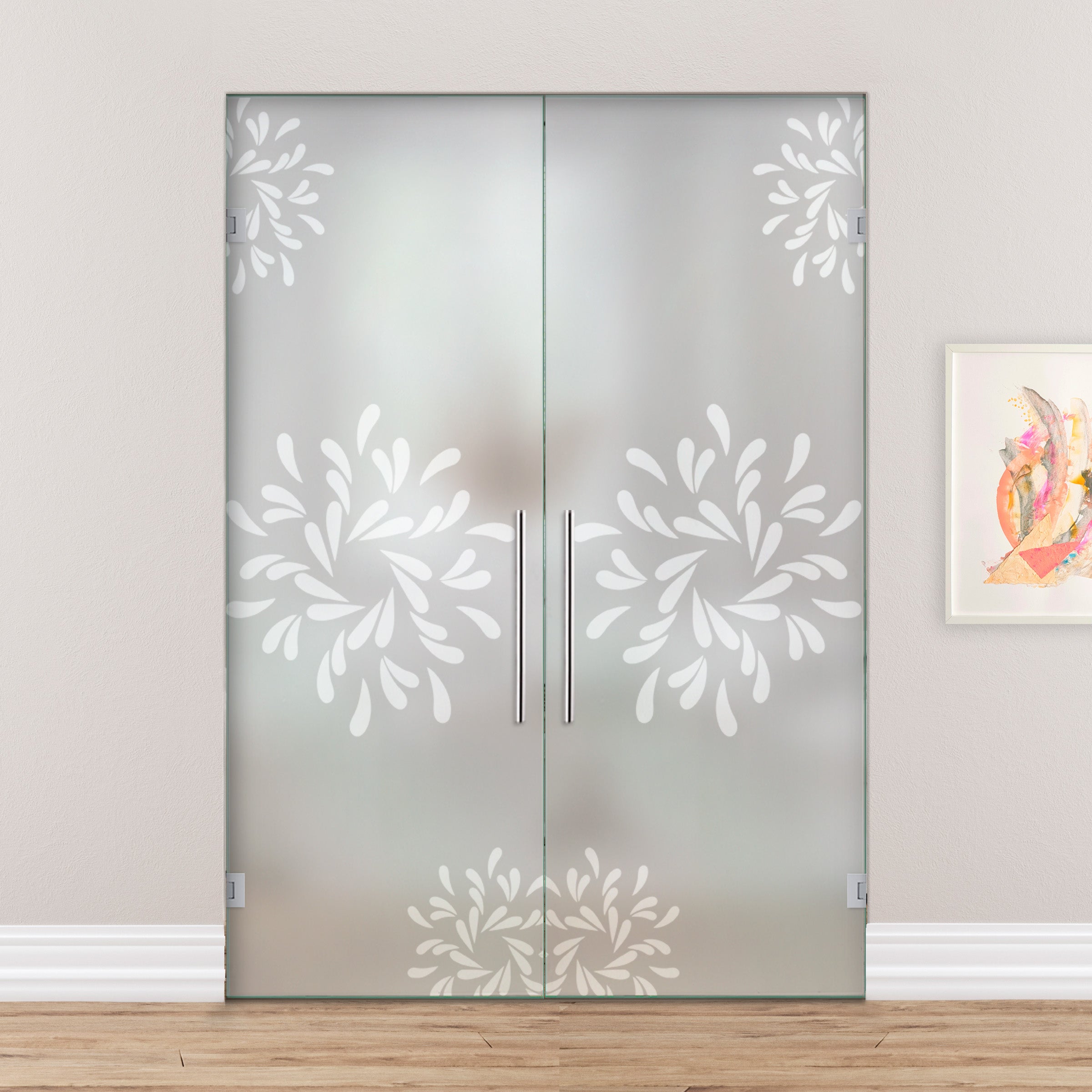Puerta De Cristal Giratoria Doble PVB2-2163