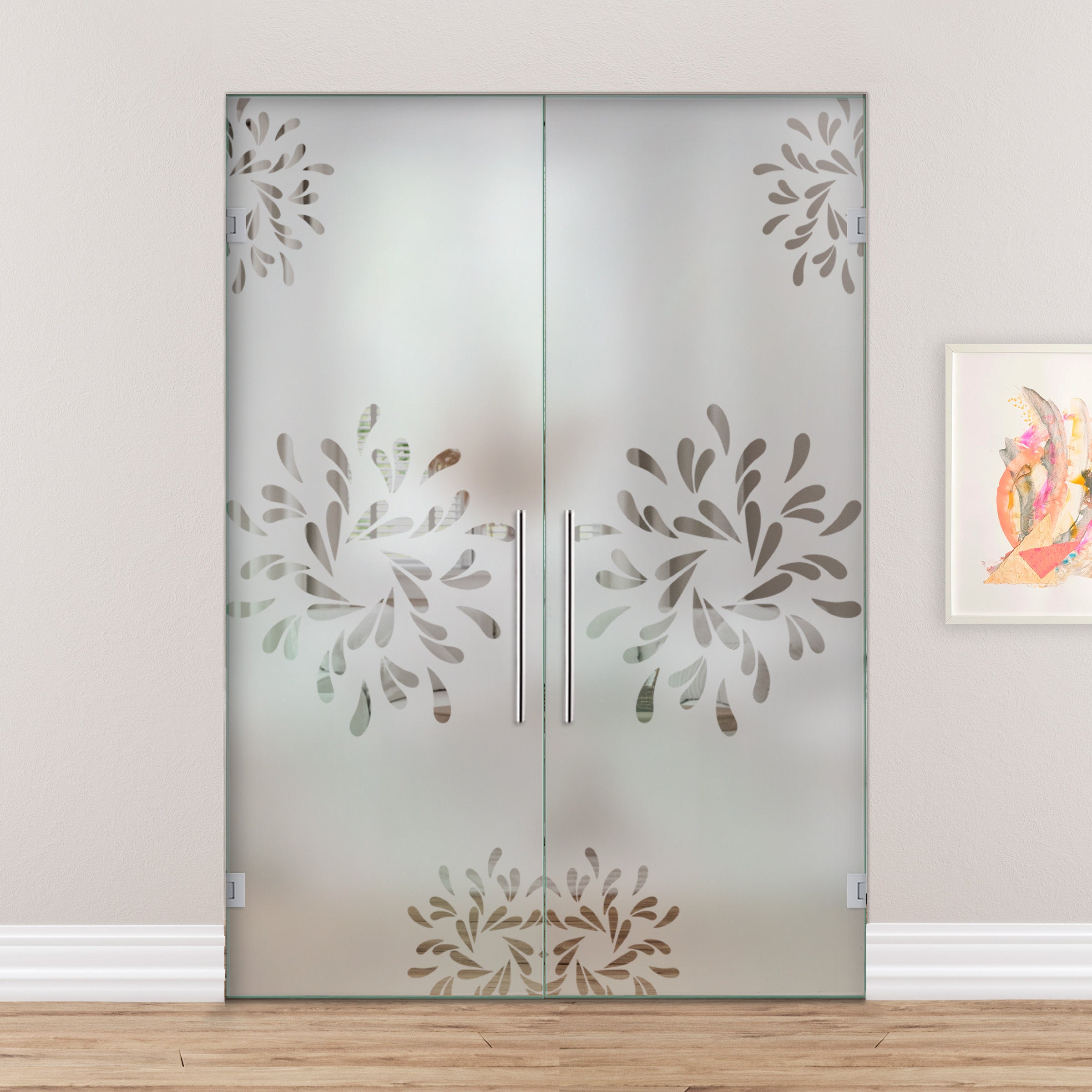 Puerta De Cristal Giratoria Doble PVB2-2163