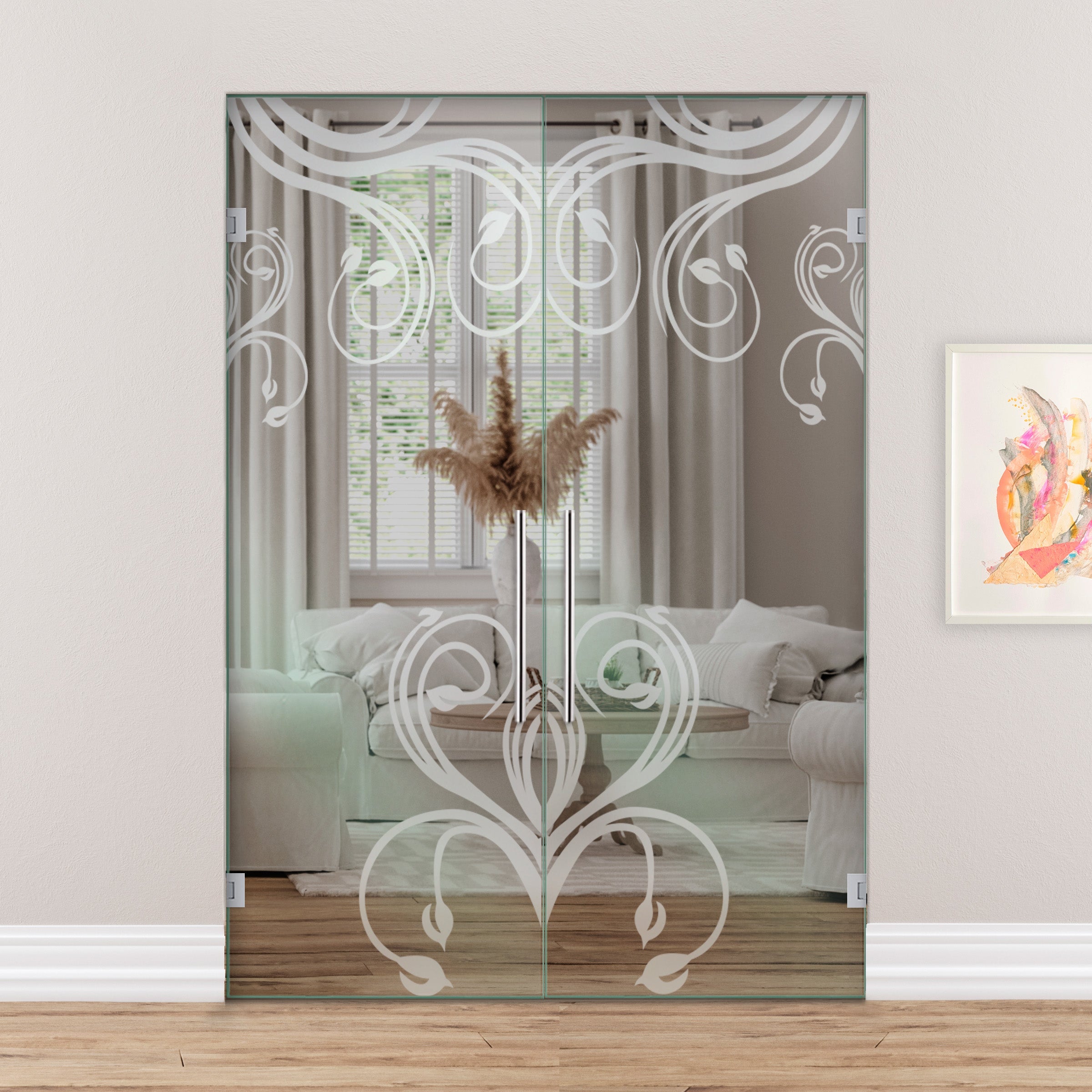 Puerta De Cristal Giratoria Doble PVB2-2164