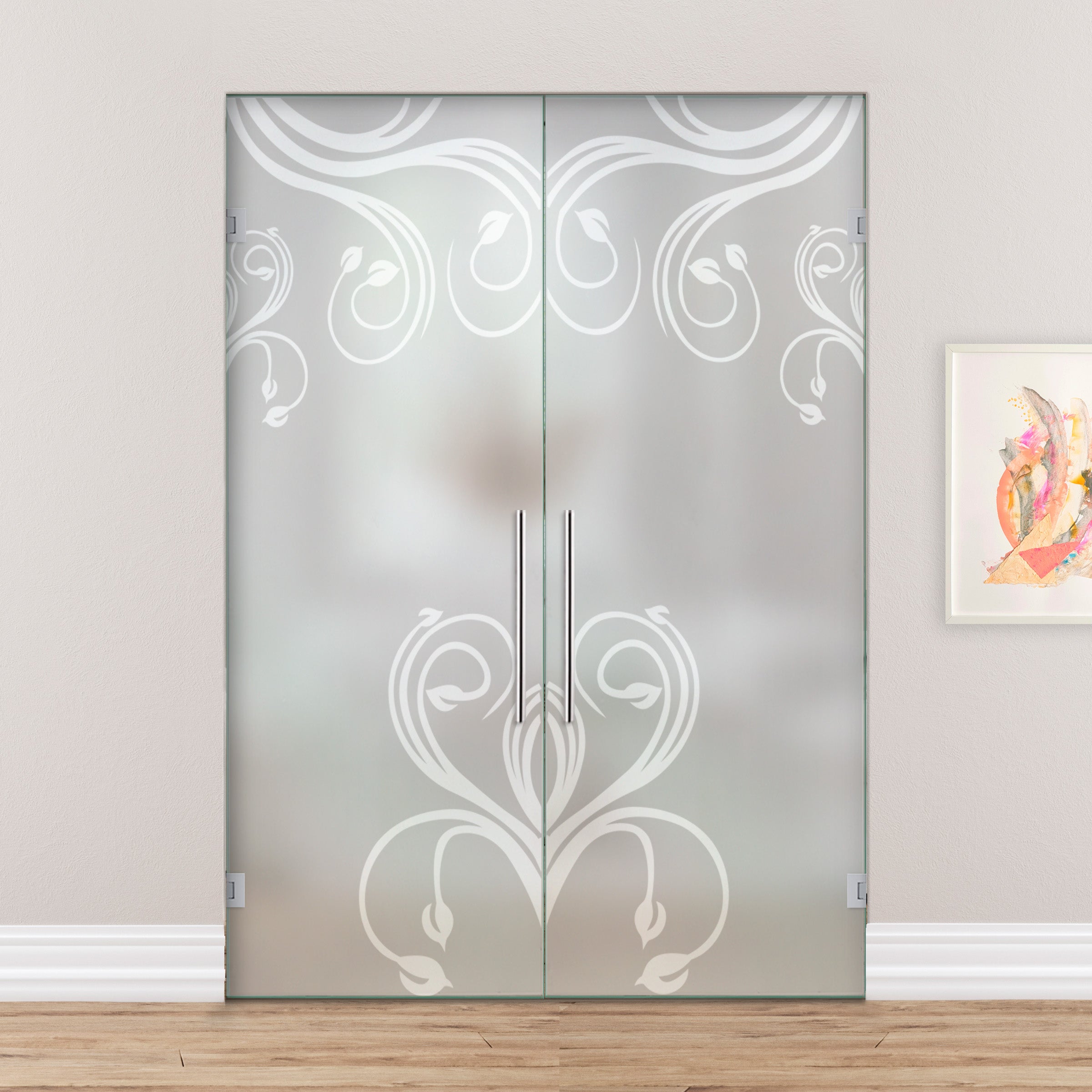 Puerta De Cristal Giratoria Doble PVB2-2164