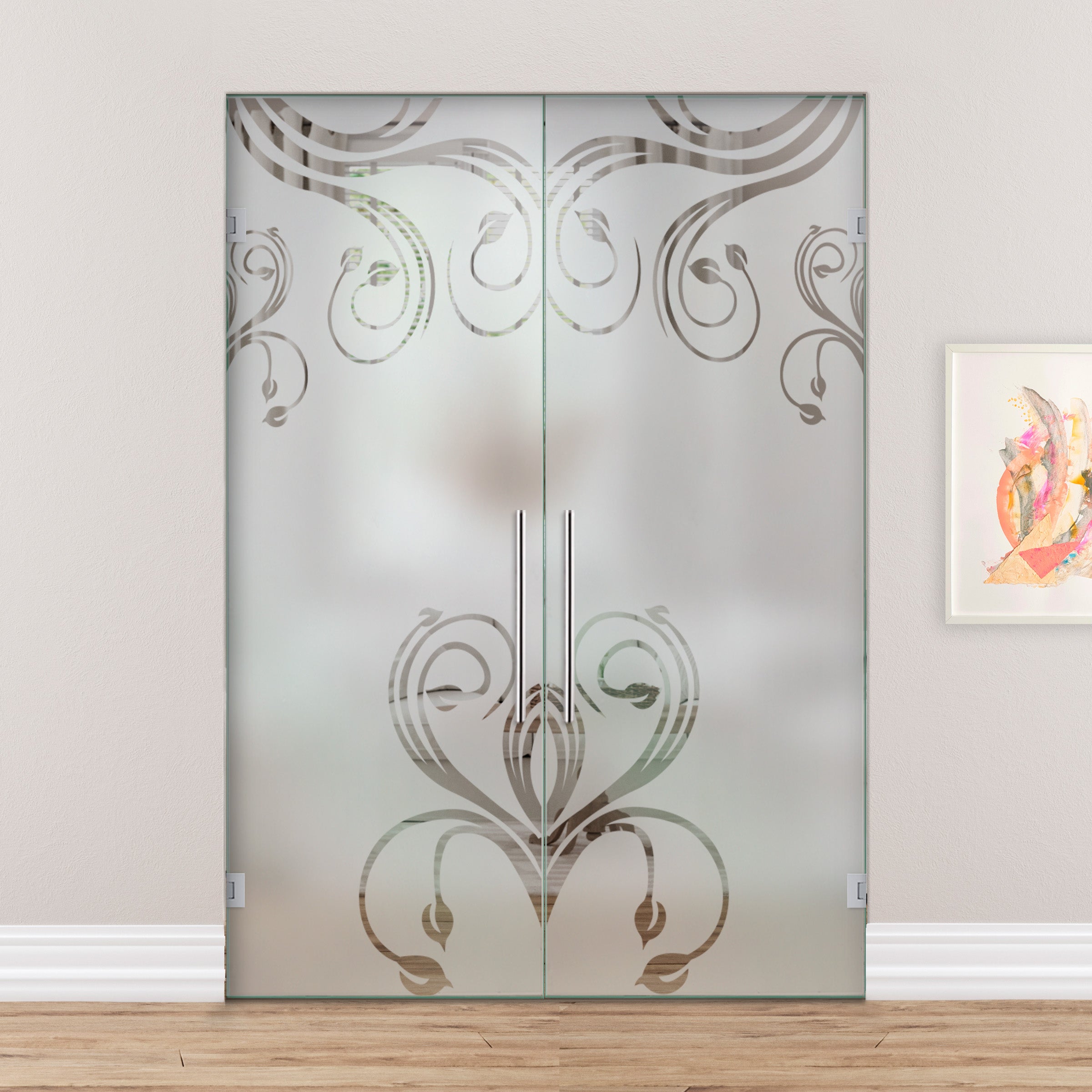 Puerta De Cristal Giratoria Doble PVB2-2164