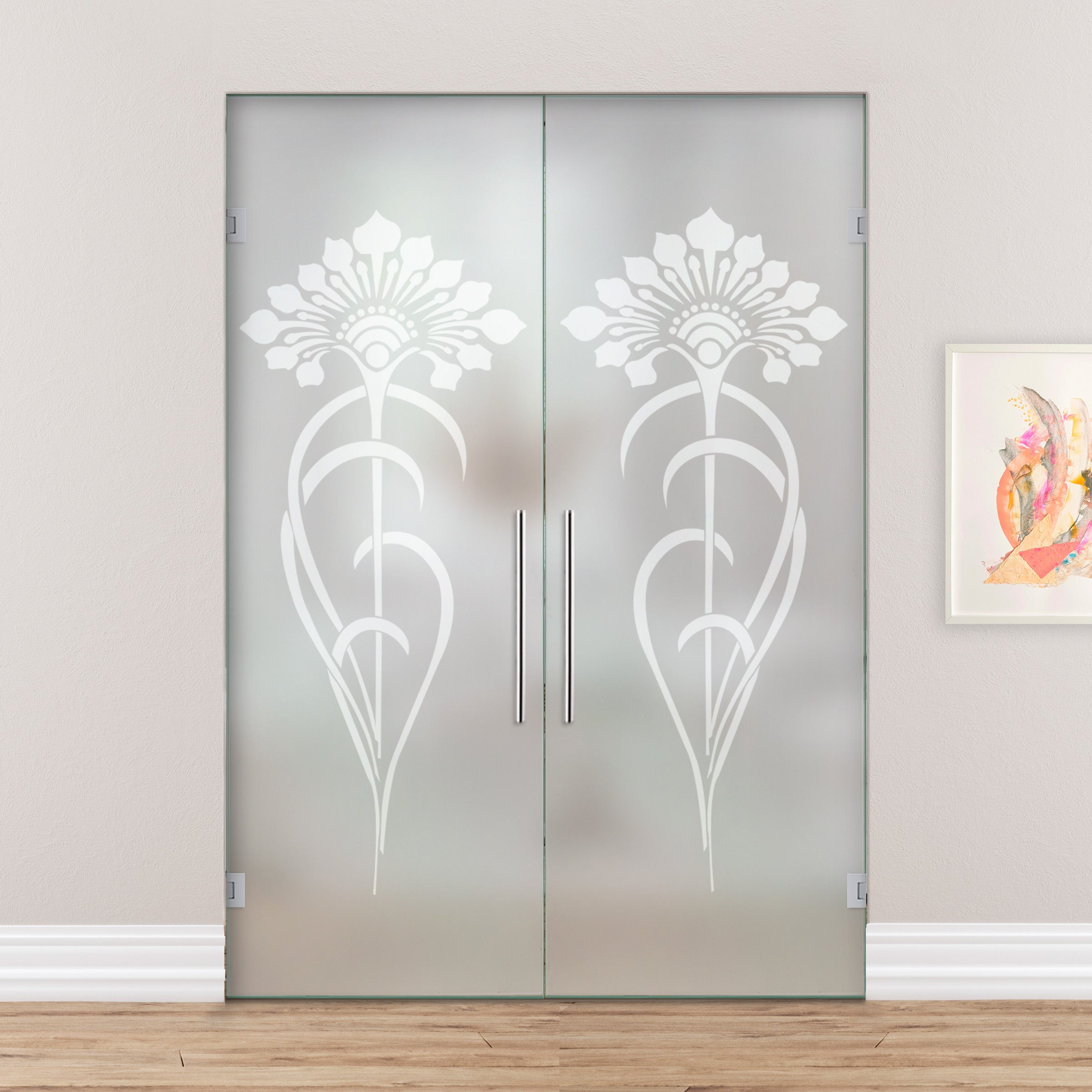 Puerta De Cristal Giratoria Doble PVB2-2167