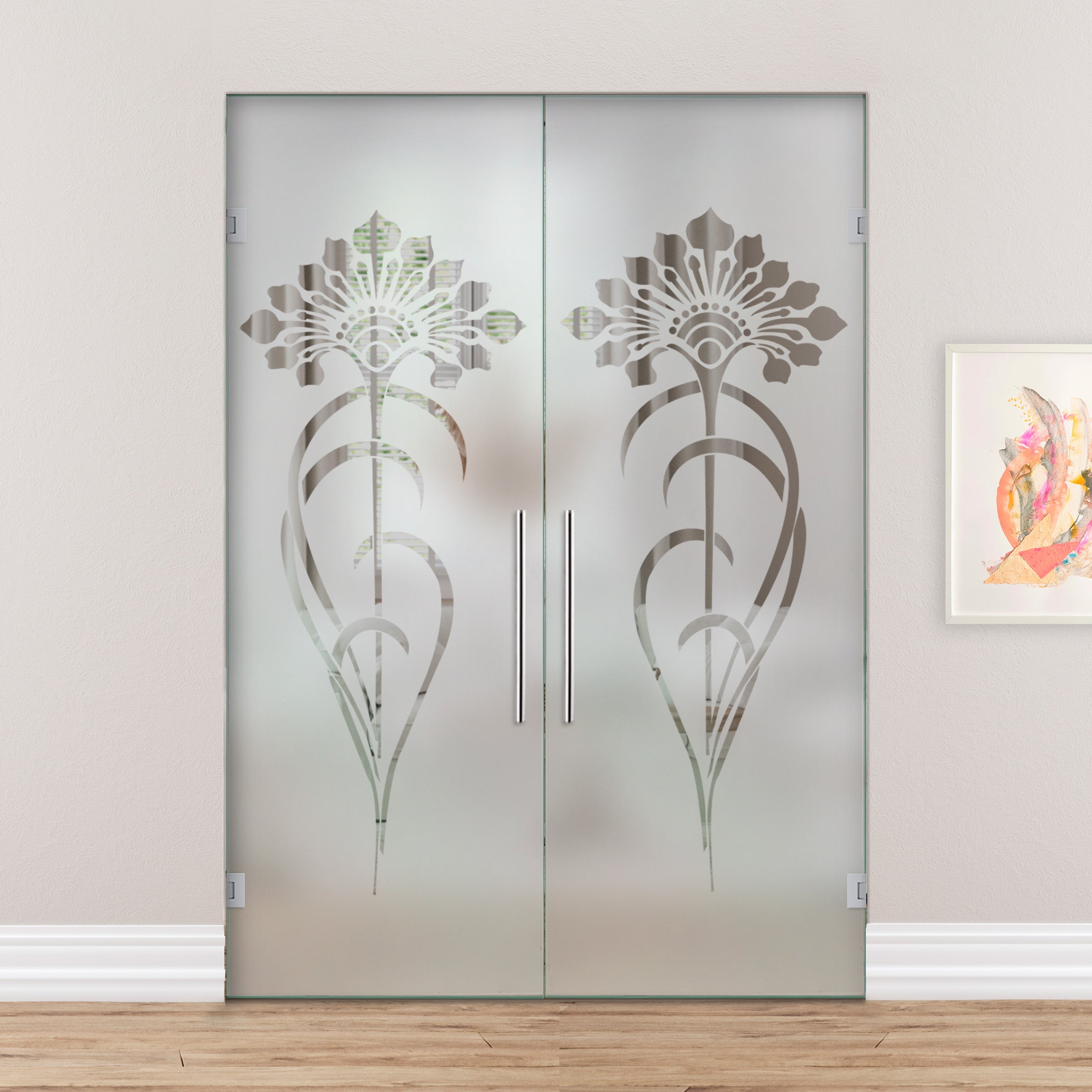 Puerta De Cristal Giratoria Doble PVB2-2167