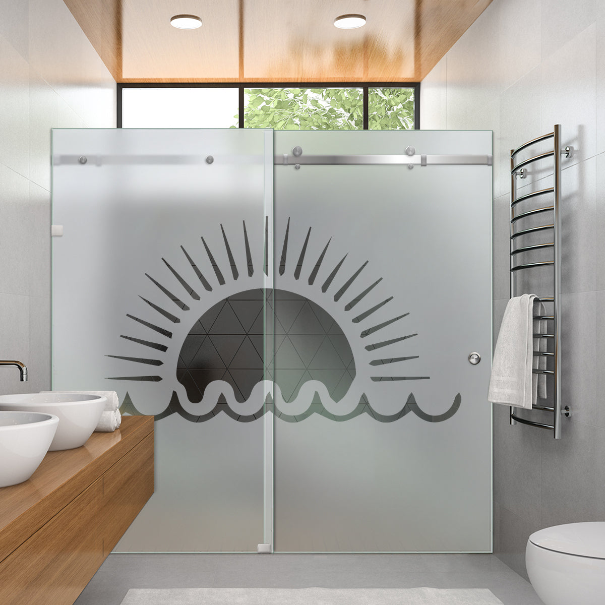 Puertas De Ducha Deslizantes En Vidrio SHSD-1157