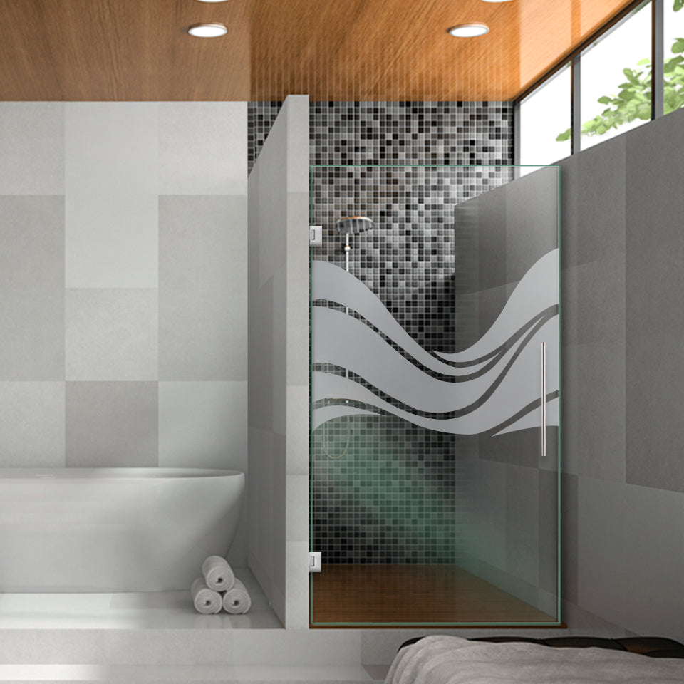 Puerta De Ducha De Vidrio Sin Marco FGSD-1074