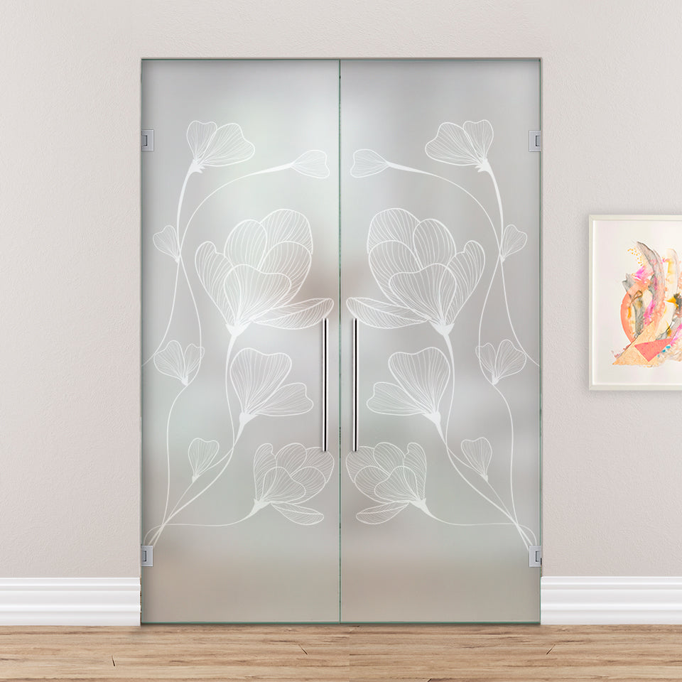 Puerta De Cristal Giratoria Doble PVB2-2149