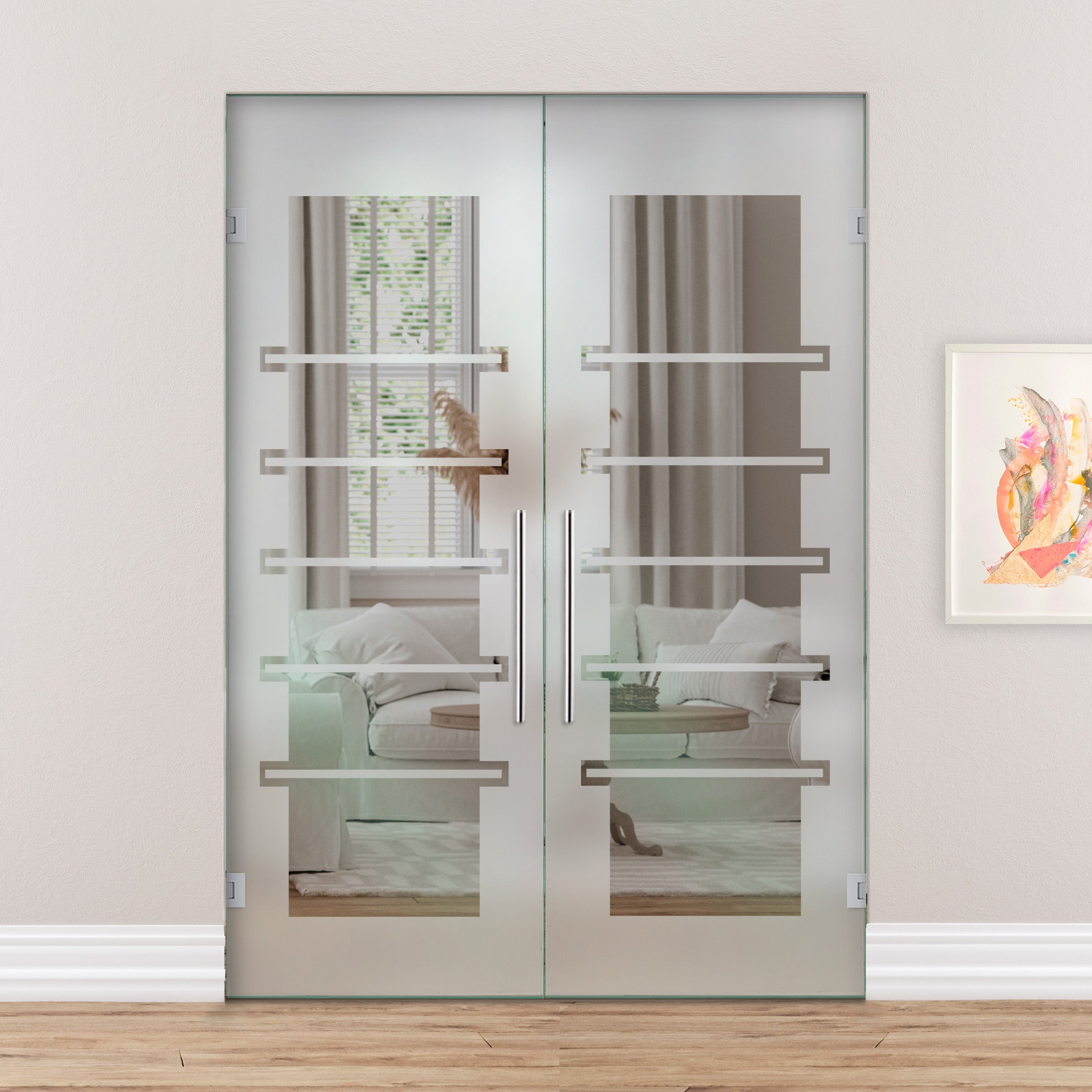 Puerta De Cristal Giratoria Doble PVB2-2140