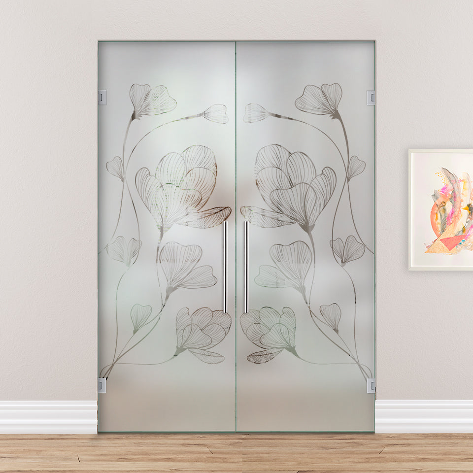 Puerta De Cristal Giratoria Doble PVB2-2149