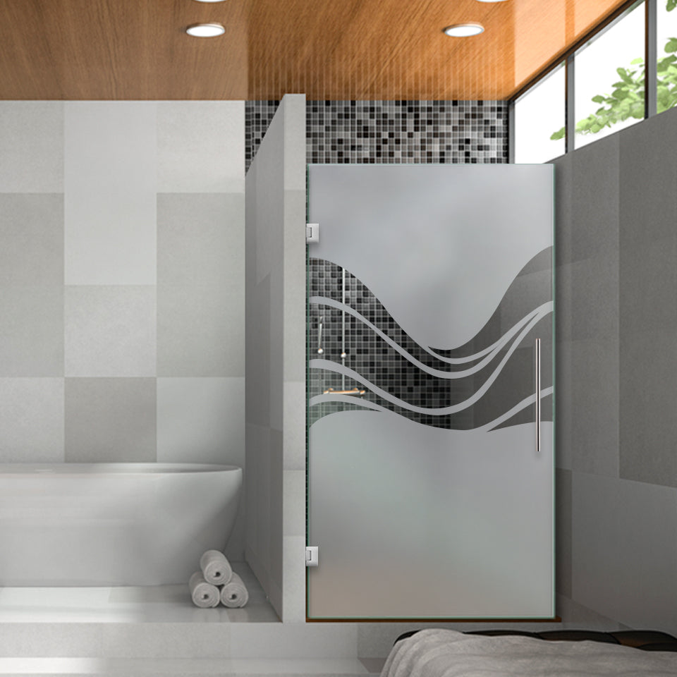 Puerta De Ducha De Vidrio Sin Marco FGSD-1074
