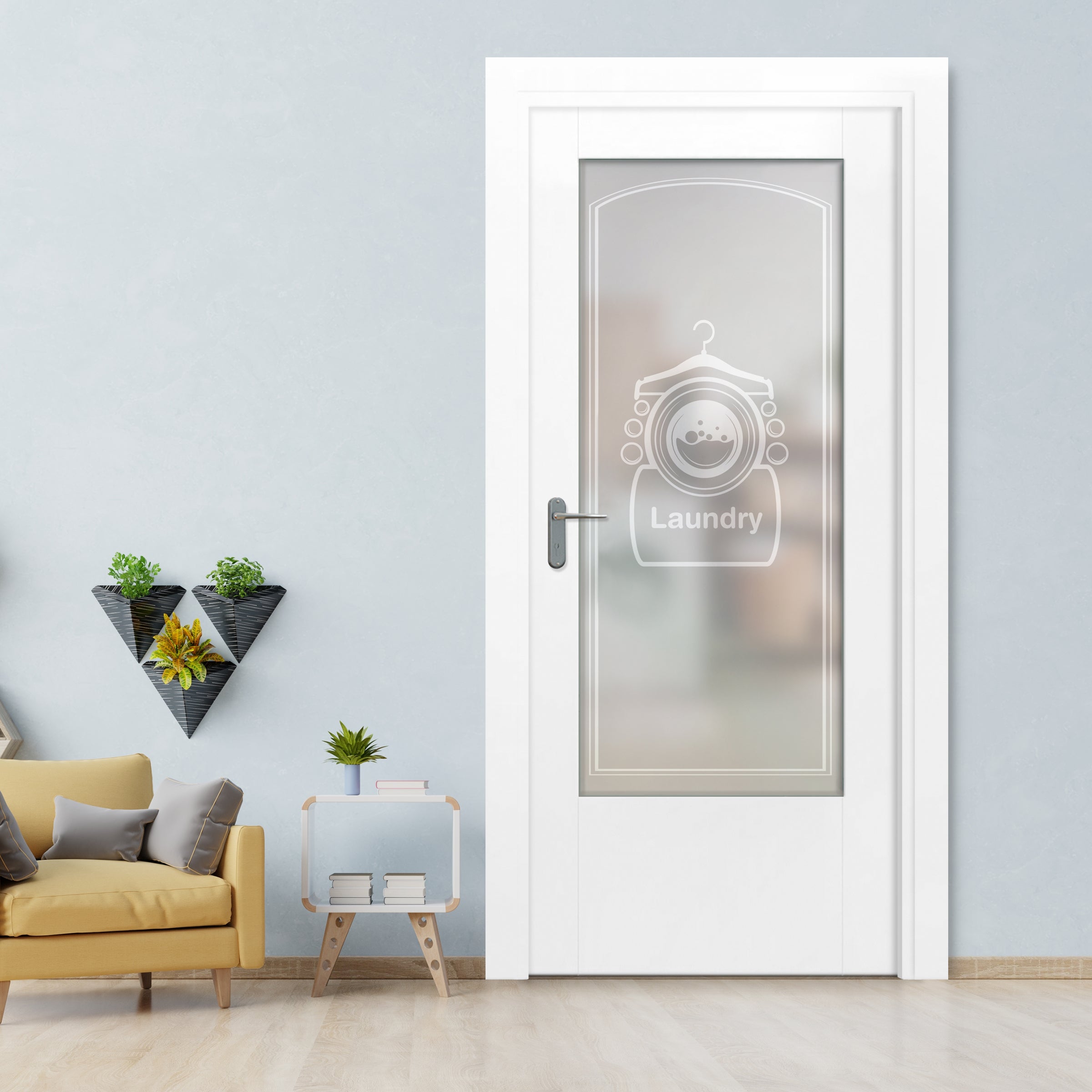 Puerta Interior Con Vidrio Esmerilado IFGL-1233