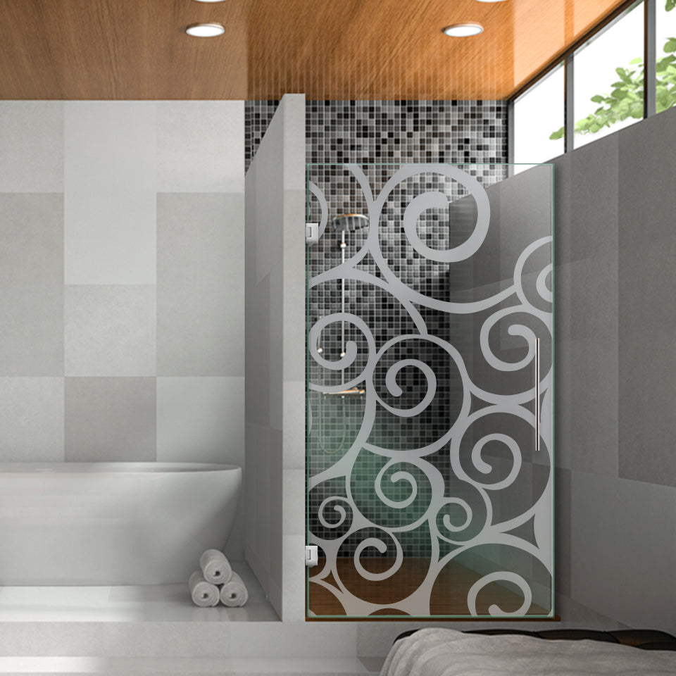 Puerta De Ducha De Vidrio Sin Marco FGSD-1073