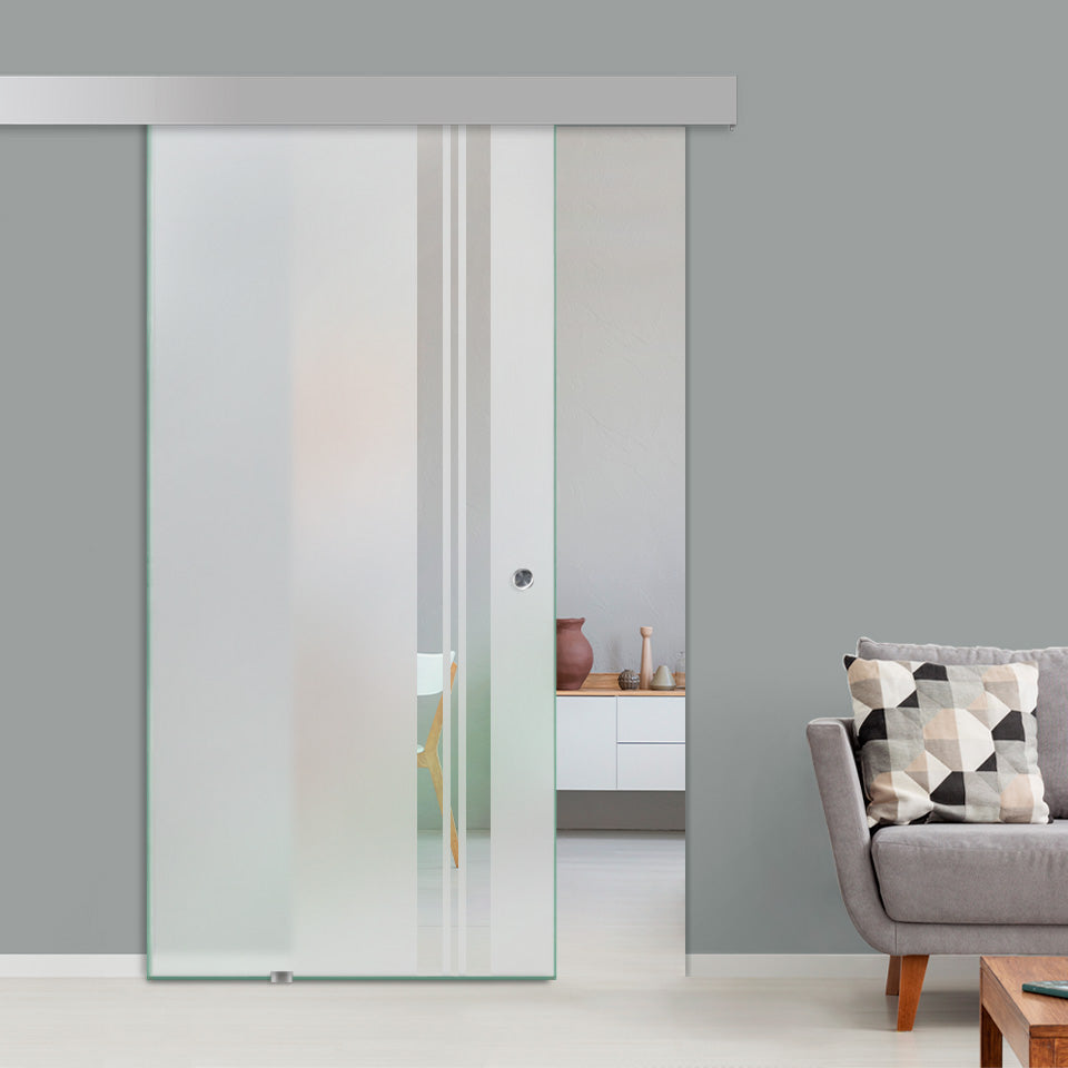 Puerta Corrediza De Vidrio Templado ALU100 PCA1 - 1580
