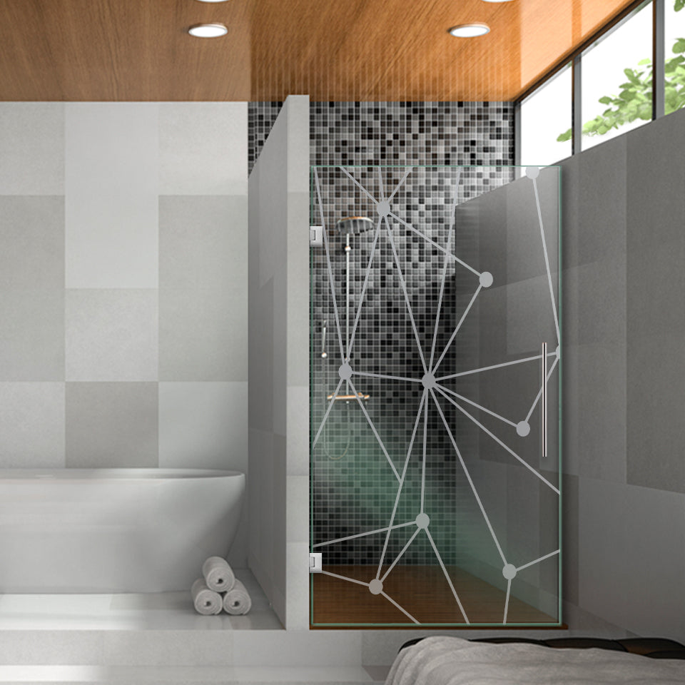 Puerta De Ducha De Vidrio Sin Marco FGSD-1076