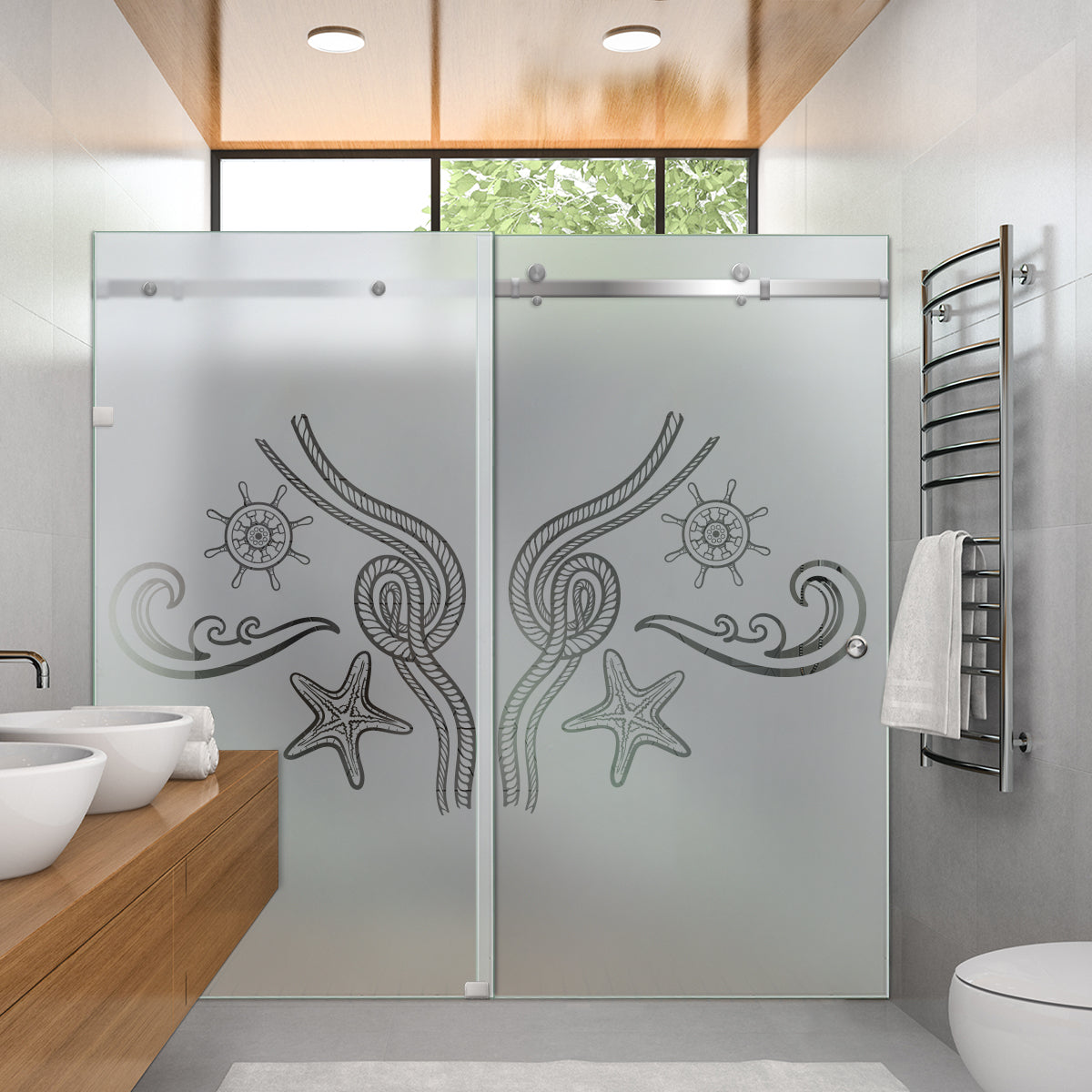 Puertas De Ducha Deslizantes En Vidrio SHSD-1167