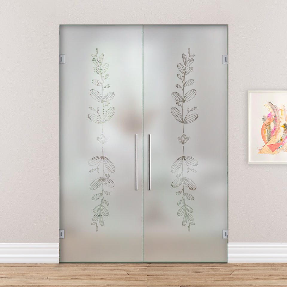 Puerta De Cristal Giratoria Doble PVB2-2170