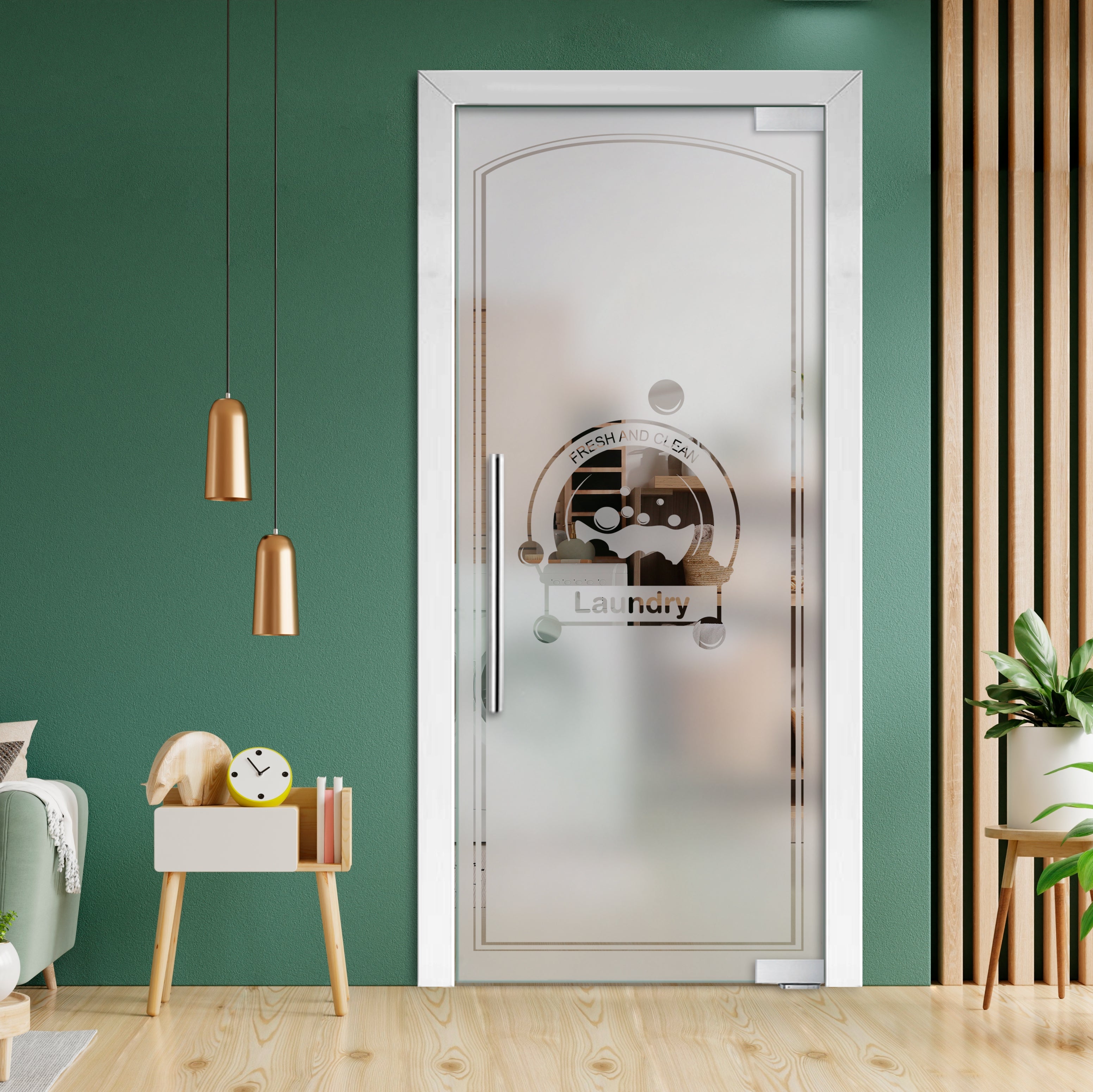 Puerta De Vidrio Pivotante Con Bisagras De Cierre Automático PCP1-2021