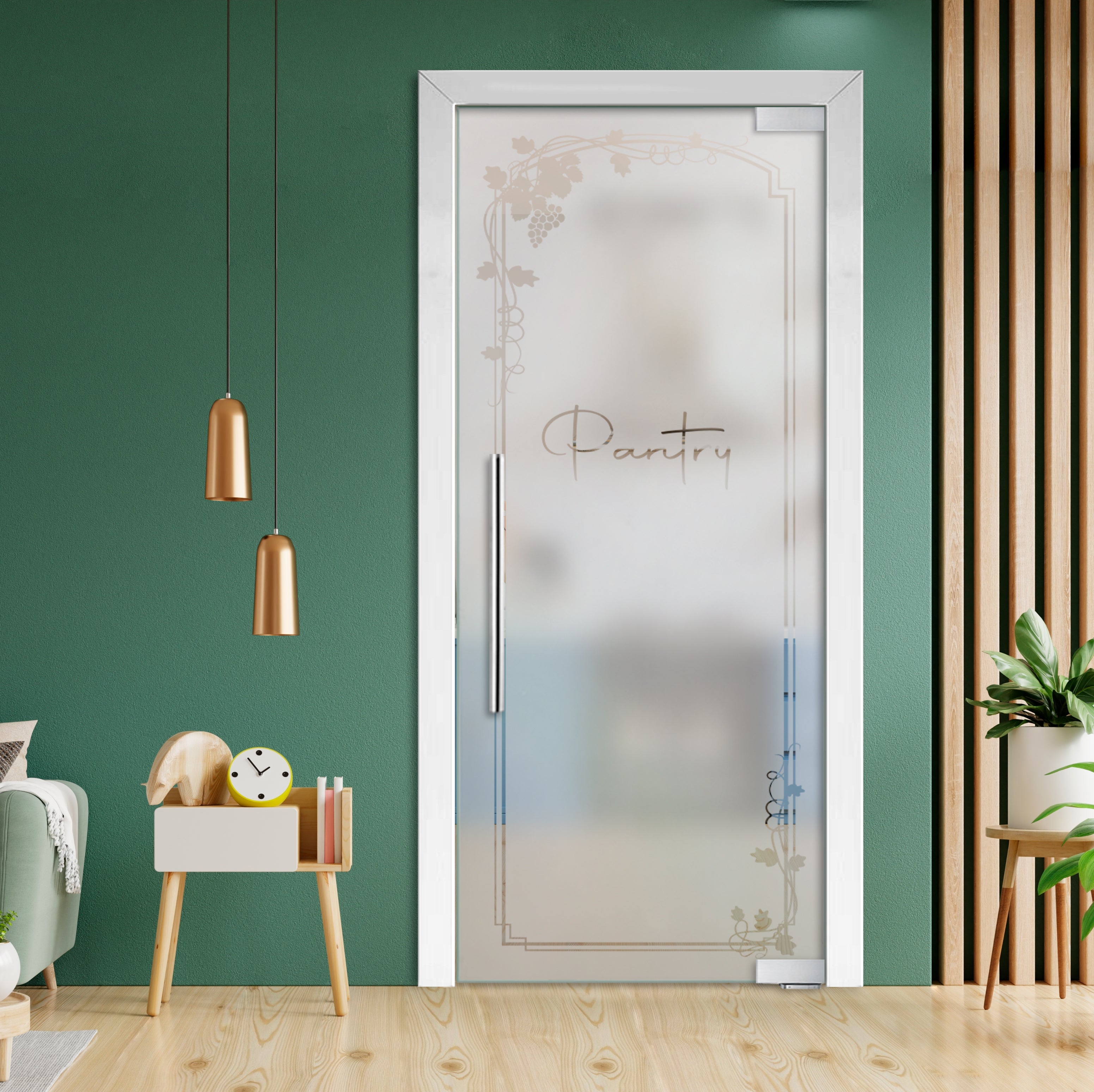 Puerta De Vidrio Pivotante Con Bisagras De Cierre Automático PCP1-2013