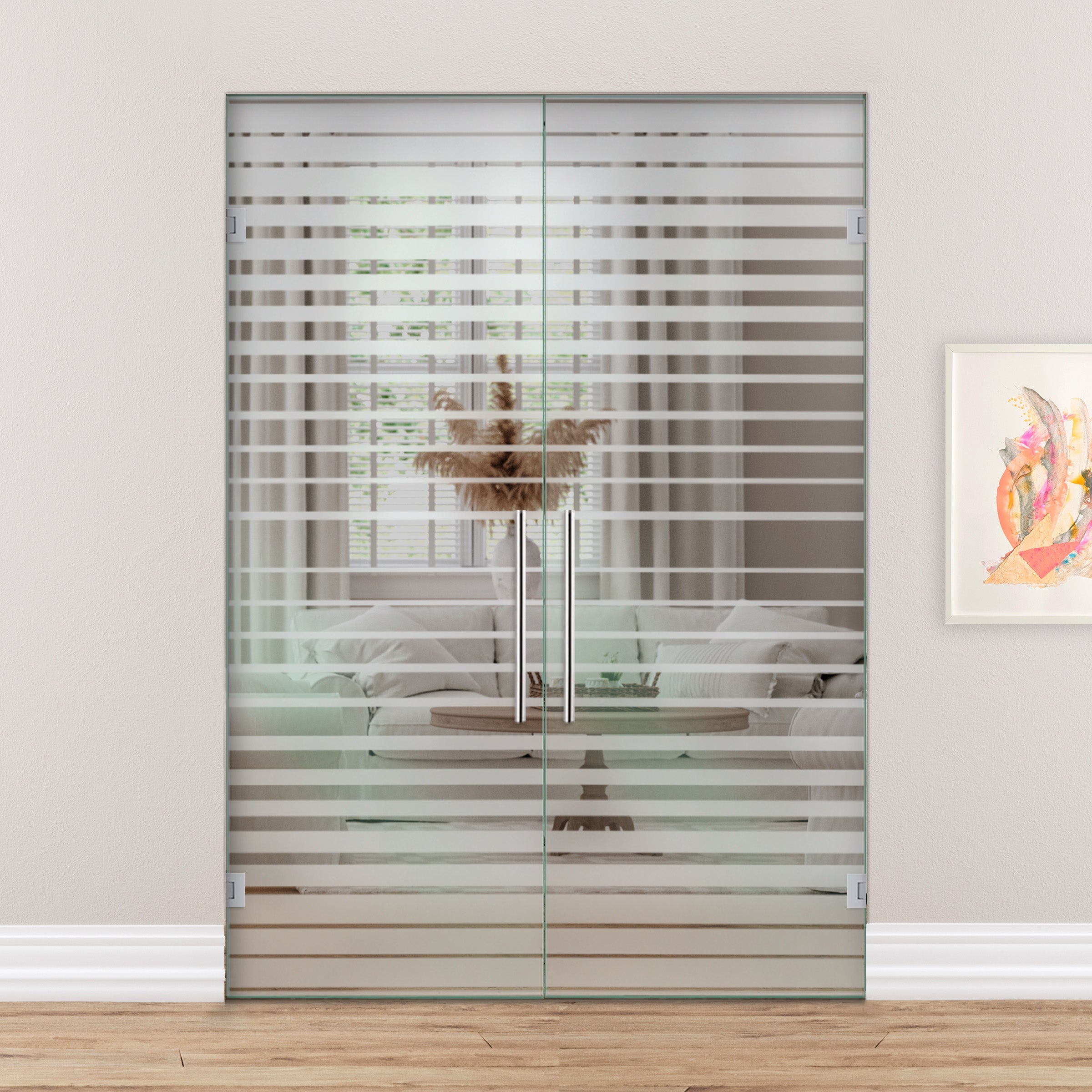 Puerta De Cristal Giratoria Doble PVB2-2142