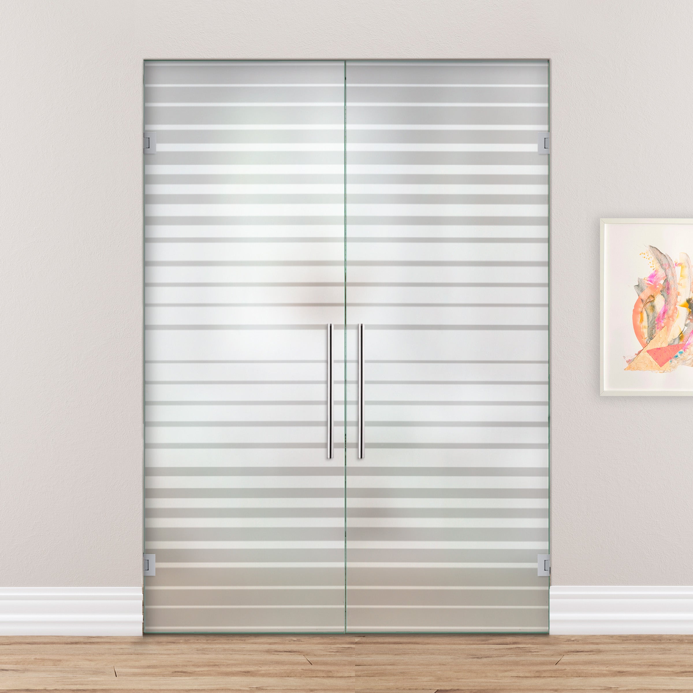 Puerta De Cristal Giratoria Doble PVB2-2142