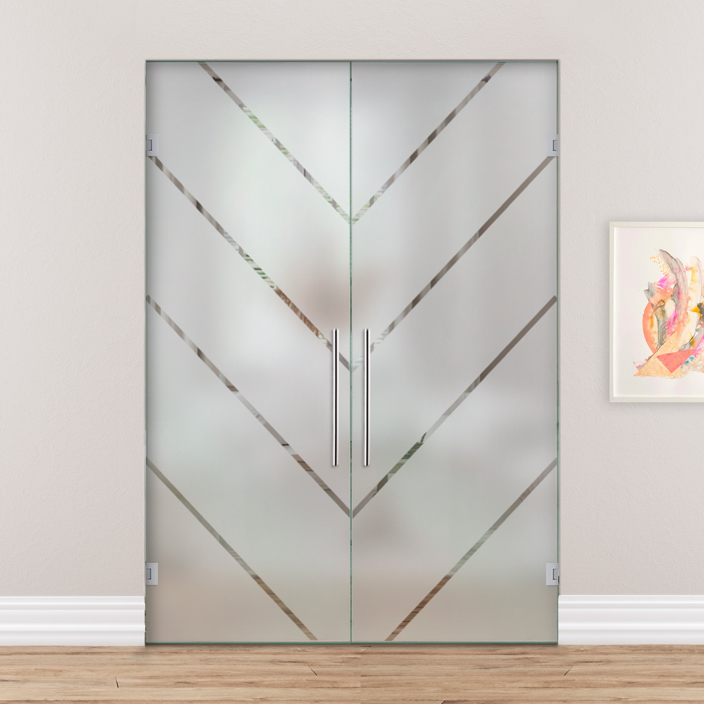 Puerta De Cristal De Doble PVB2-2144