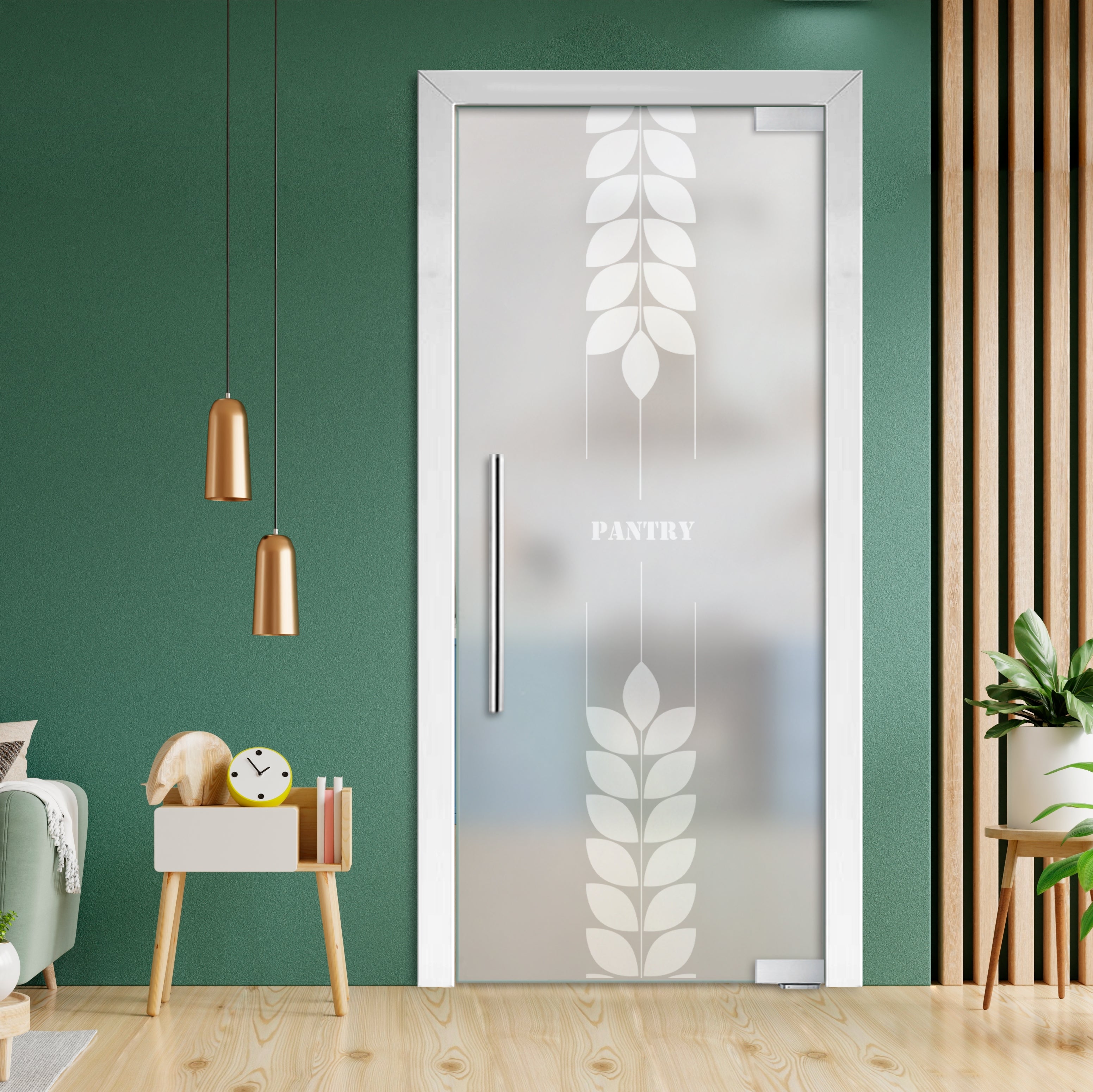 Puerta De Vidrio Pivotante Con Bisagras De Cierre Automático PCP1-2009