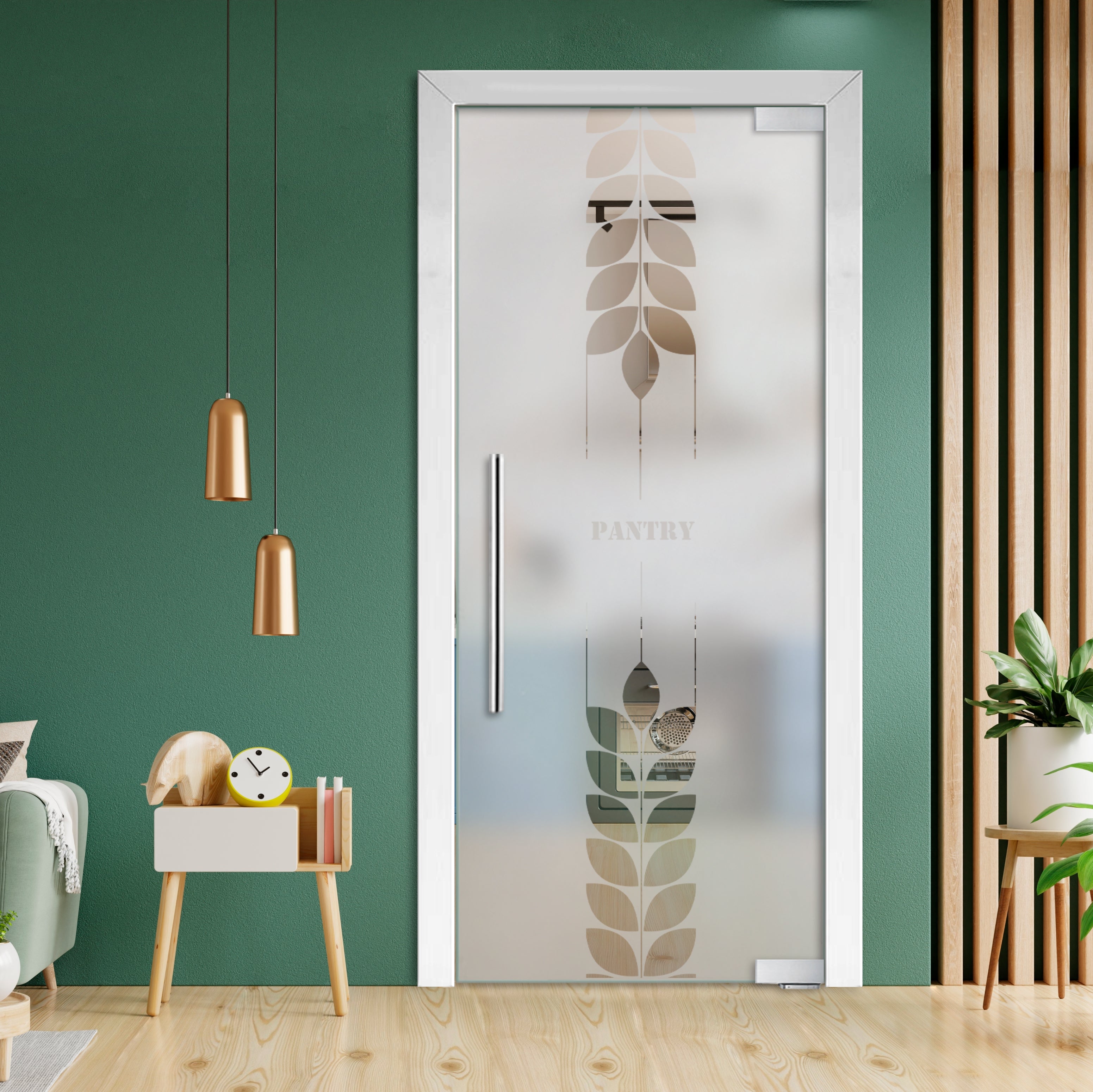 Puerta De Vidrio Pivotante Con Bisagras De Cierre Automático PCP1-2009
