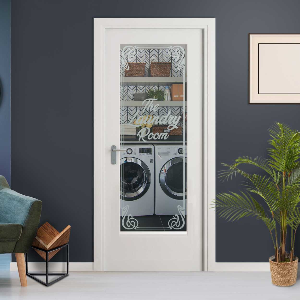 Laundry Interior Doors with Glass Insert CHMDI-000Cl