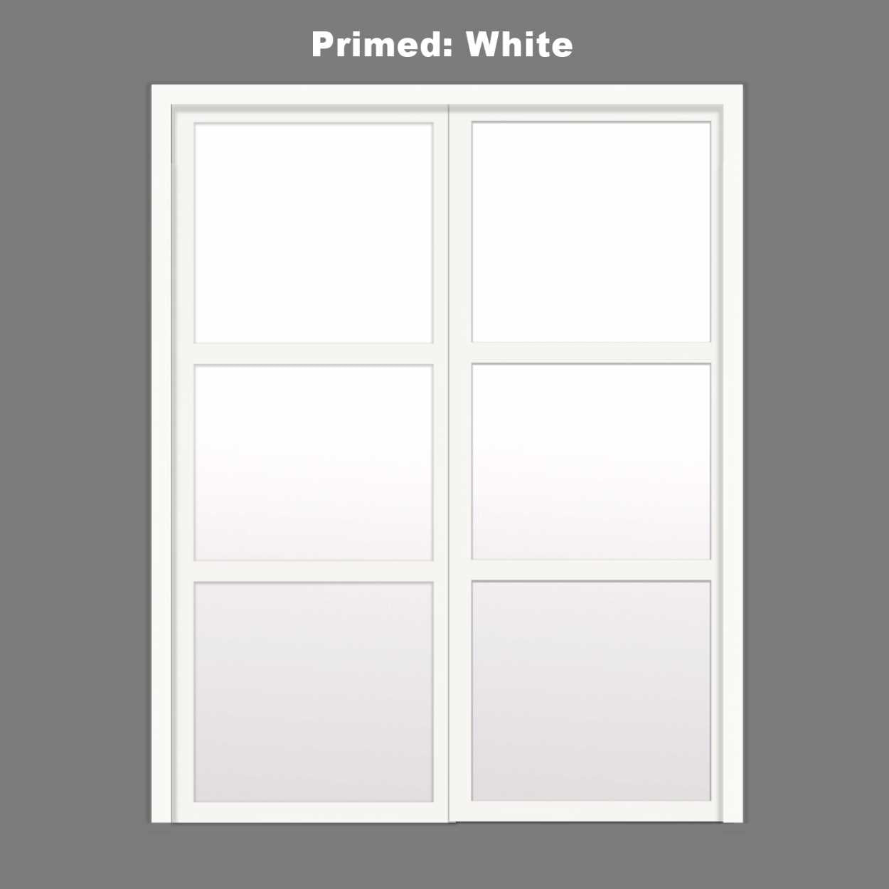 Puerta De Armario De 2 Hojas Con Espejo y Anulación BMSC-1176