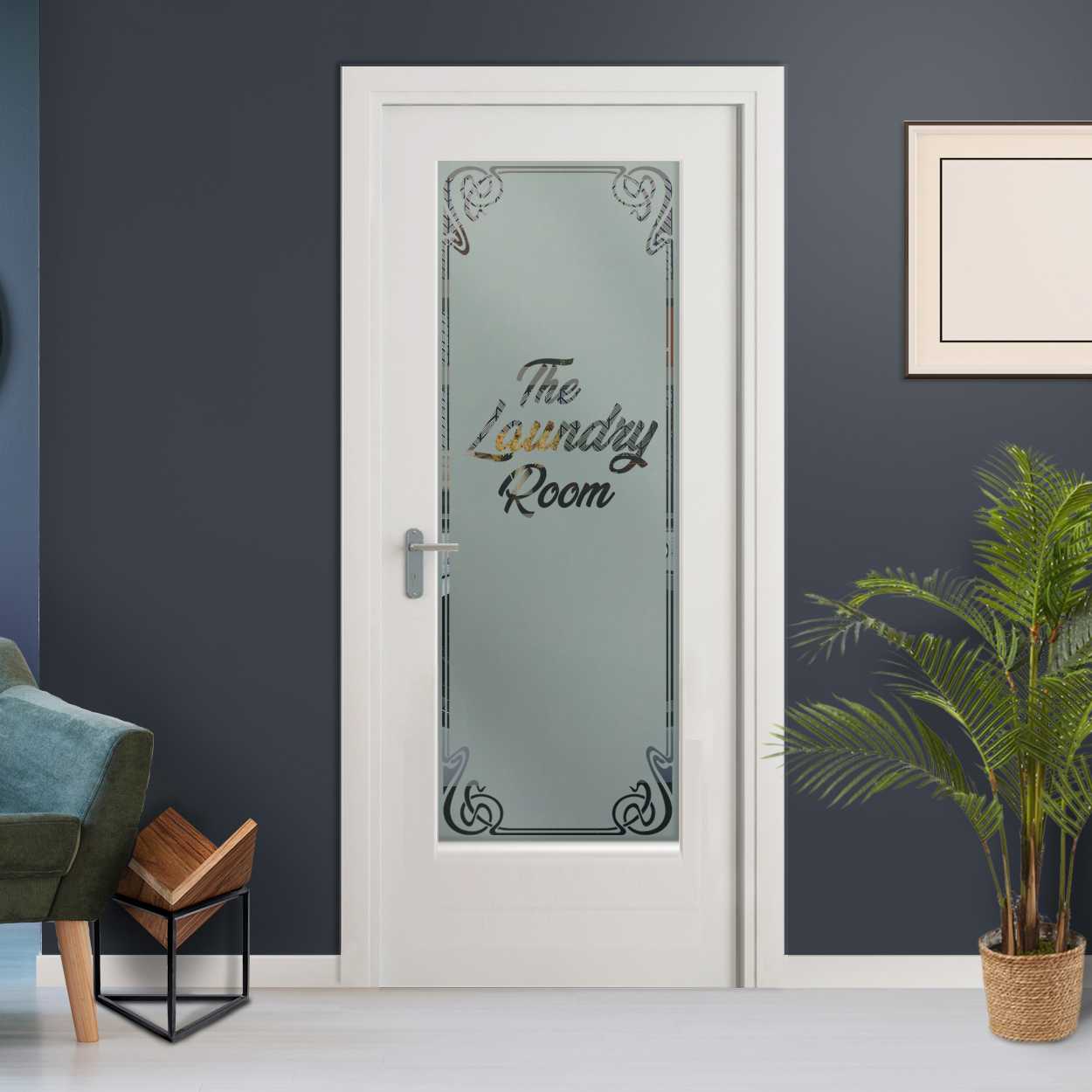 Laundry Interior Doors with Glass Insert CHMDI-000Cl