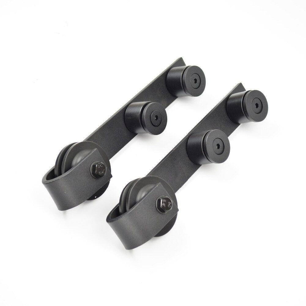 Puerta Corrediza De Vidrio Estilo Industrial Sin Marco ISB - 0000